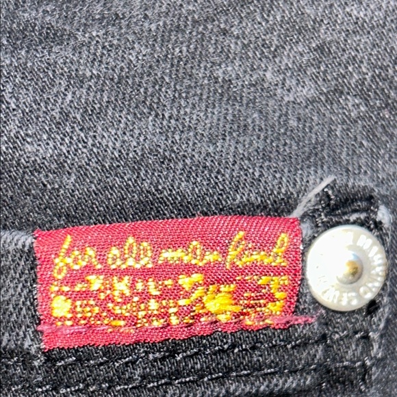 7 For All Mankind Kids Black Jeans - Picture 7 of 16